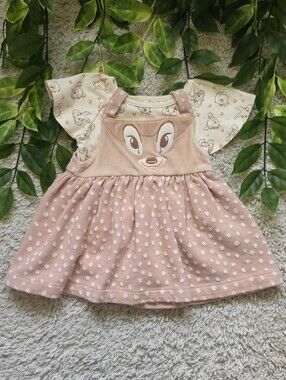 Baby Girl Bambi Dress + Onesie (6-9 Months)